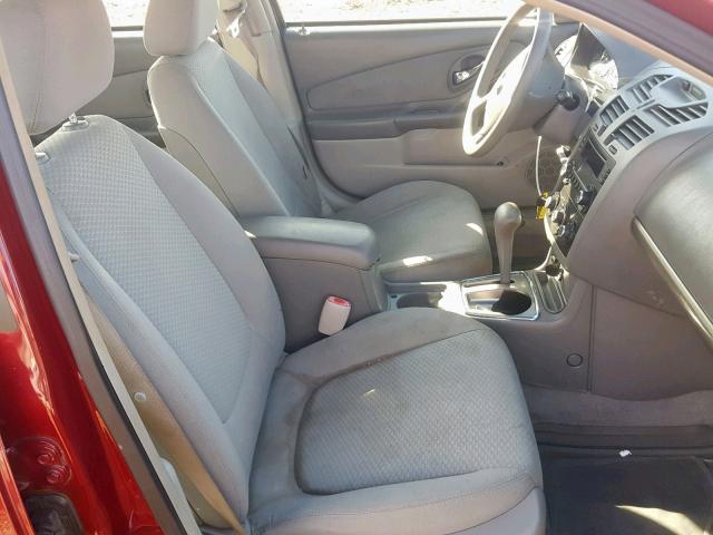 1G1ZS58F07F234260 - 2007 CHEVROLET MALIBU LS MAROON photo 5