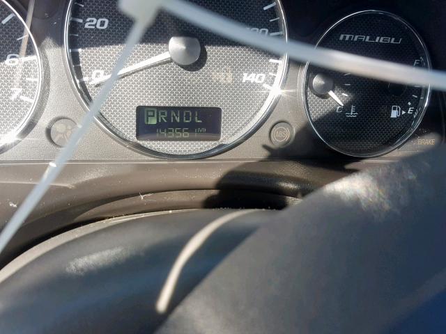 1G1ZS58F07F234260 - 2007 CHEVROLET MALIBU LS MAROON photo 8