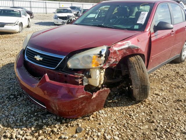 1G1ZS58F07F234260 - 2007 CHEVROLET MALIBU LS MAROON photo 9