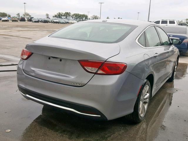 1C3CCCAB2GN165054 - 2016 CHRYSLER 200 LIMITE GRAY photo 4