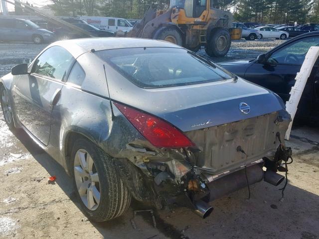 JN1AZ34E54M150060 - 2004 NISSAN 350Z COUPE SILVER photo 3