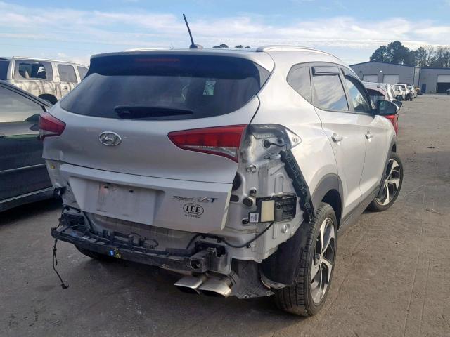 KM8J33A28GU129275 - 2016 HYUNDAI TUCSON LIM SILVER photo 4