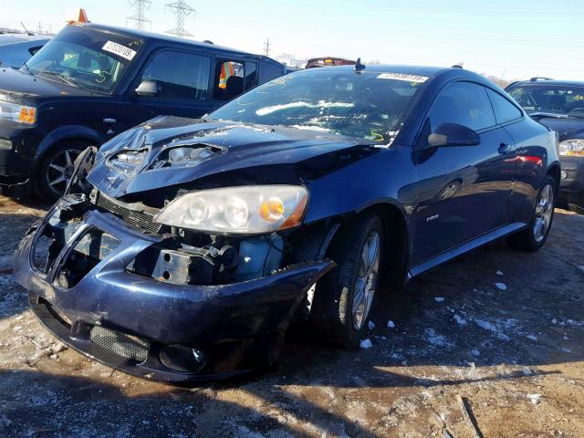 1G2ZM177084214483 - 2008 PONTIAC G6 GXP BLUE photo 2