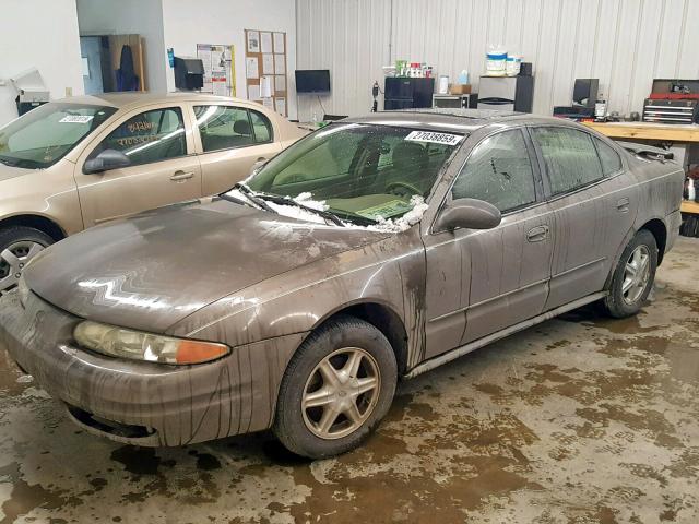 1G3NL52E02C294178 - 2002 OLDSMOBILE ALERO GL TAN photo 2