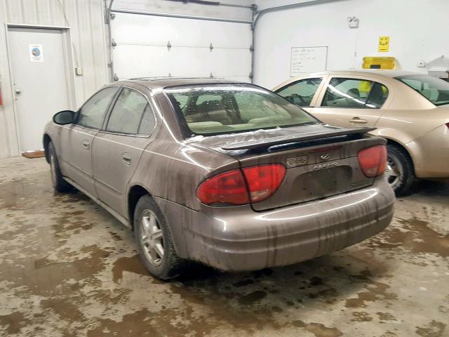 1G3NL52E02C294178 - 2002 OLDSMOBILE ALERO GL TAN photo 3