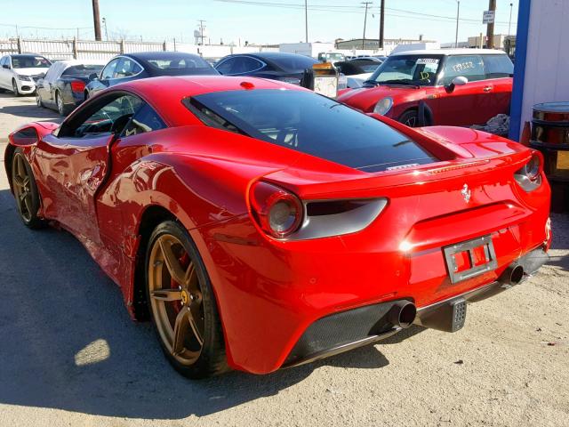 ZFF79ALA4G0215004 - 2016 FERRARI 488 GTB RED photo 3