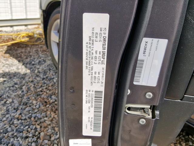 2C3CDXBG5DH610258 - 2013 DODGE CHARGER SE GRAY photo 10
