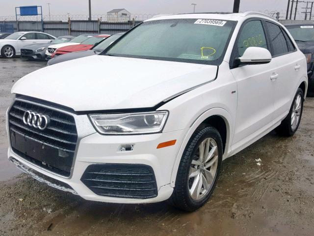 WA1BCCFS5JR016258 - 2018 AUDI Q3 PREMIUM WHITE photo 2