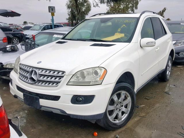 4JGBB86E26A021645 - 2006 MERCEDES-BENZ ML 350 WHITE photo 2