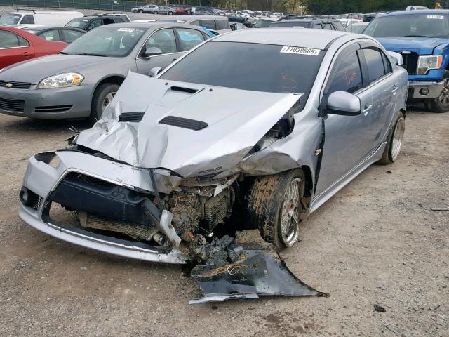 JA3AV66V49U024690 - 2009 MITSUBISHI LANCER RAL GRAY photo 2