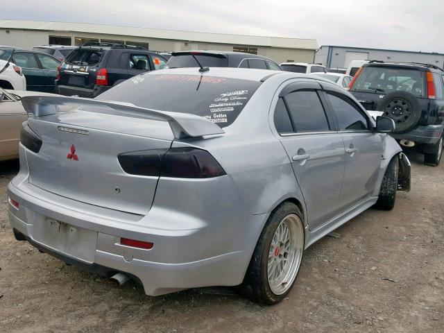 JA3AV66V49U024690 - 2009 MITSUBISHI LANCER RAL GRAY photo 4