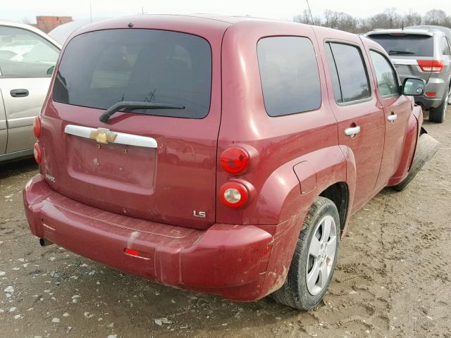 3GNDA13D17S627724 - 2007 CHEVROLET HHR LS MAROON photo 4