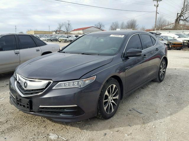 19UUB1F36FA005811 - 2015 ACURA TLX GRAY photo 2