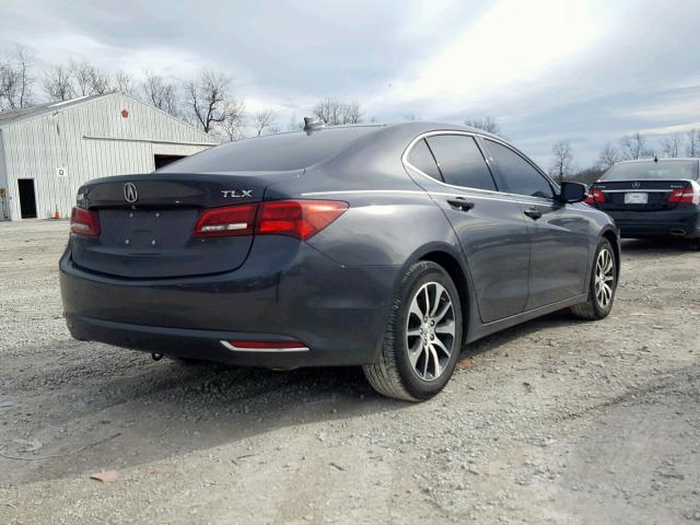 19UUB1F36FA005811 - 2015 ACURA TLX GRAY photo 4