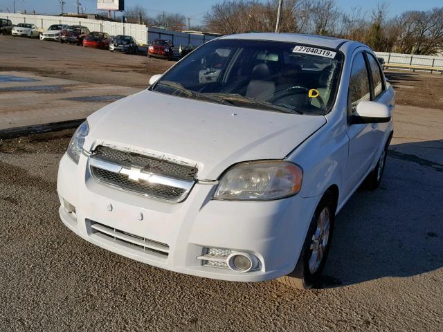 KL1TG5DE5BB247850 - 2011 CHEVROLET AVEO LT WHITE photo 2