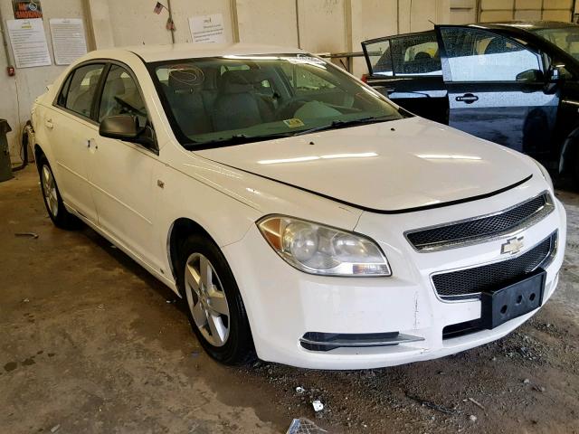 1G1ZG57B48F171293 - 2008 CHEVROLET MALIBU LS WHITE photo 1