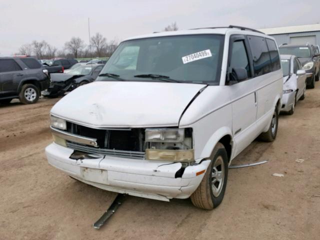 1GNDM19W1XB130765 - 1999 CHEVROLET ASTRO WHITE photo 2