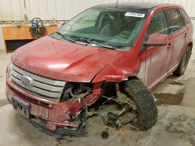 2FMDK4AC5ABA23829 - 2010 FORD EDGE SPORT RED photo 2