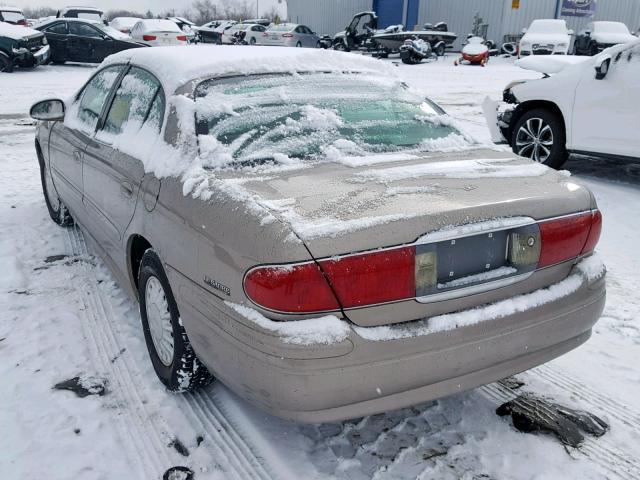 1G4HP54K21U173886 - 2001 BUICK LESABRE CU BEIGE photo 3