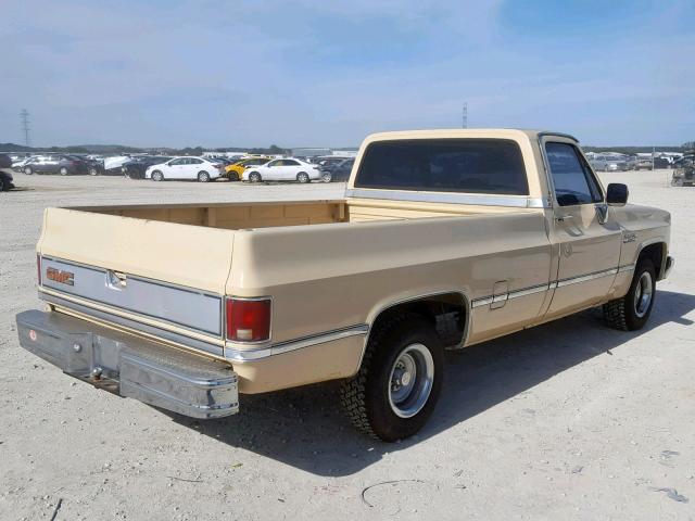 1GTDR14KXHS514429 - 1987 GMC R15 CONVEN TAN photo 4