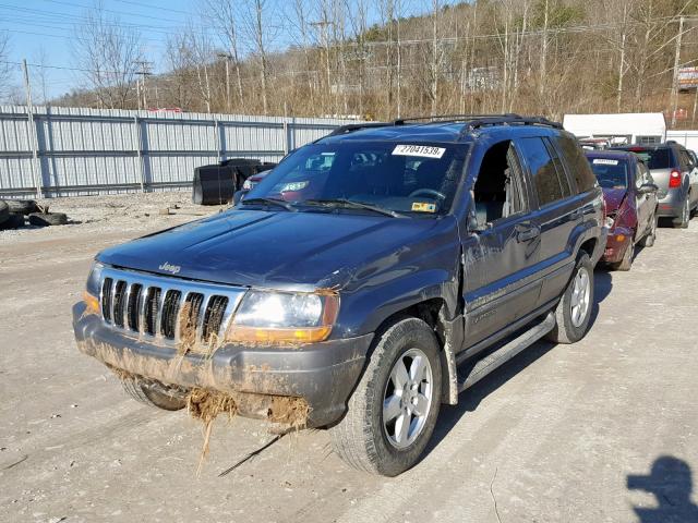 1J4GW48S51C585808 - 2001 JEEP GRAND CHER BLUE photo 2