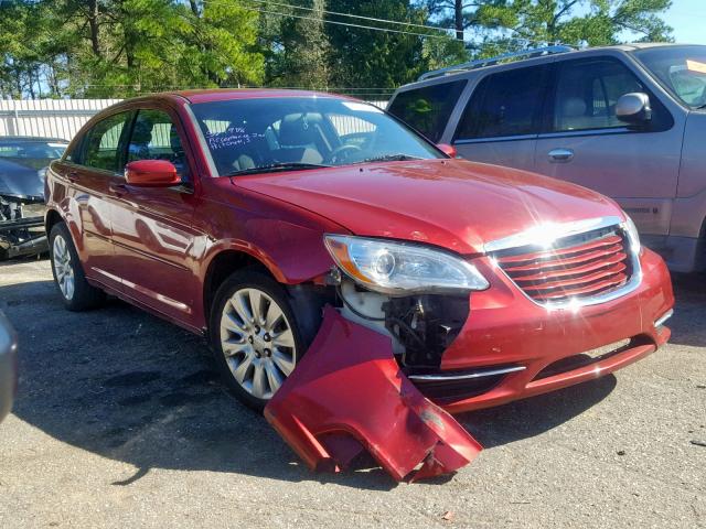 1C3CCBAB0CN205118 - 2012 CHRYSLER 200 LX RED photo 1