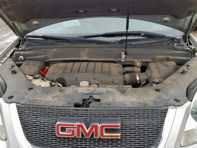 1GKKRNED7BJ349598 - 2011 GMC ACADIA SLE SILVER photo 7