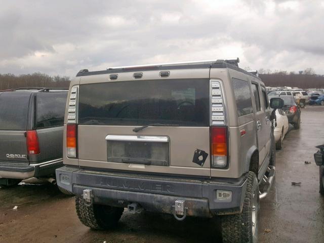 5GRGN23U23H102012 - 2003 HUMMER H2 GRAY photo 4