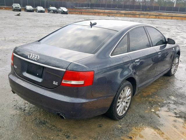 WAUDH74F56N176391 - 2006 AUDI A6 3.2 QUA BLUE photo 4