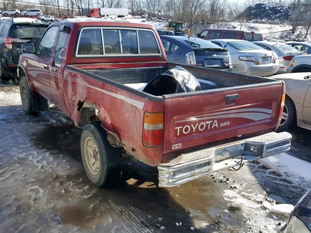 JT4VN13G1P5121252 - 1993 TOYOTA PICKUP 1/2 RED photo 3