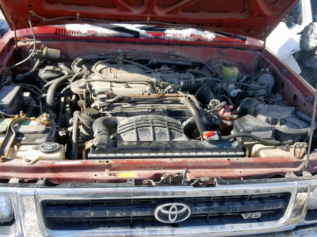 JT4VN13G1P5121252 - 1993 TOYOTA PICKUP 1/2 RED photo 7