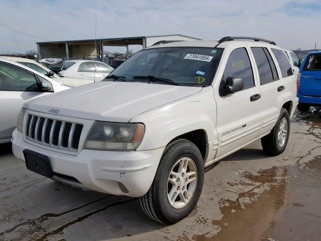 1J4GX48SX4C220588 - 2004 JEEP GRAND CHER WHITE photo 2