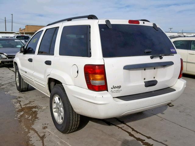 1J4GX48SX4C220588 - 2004 JEEP GRAND CHER WHITE photo 3