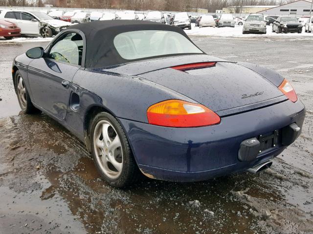 WP0CA298XXU627550 - 1999 PORSCHE BOXSTER BLUE photo 3