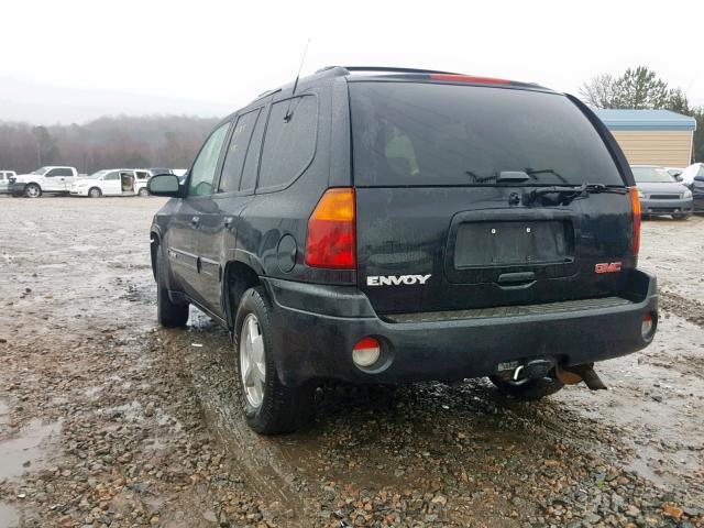 1GKDT13S922375134 - 2002 GMC ENVOY BLACK photo 3