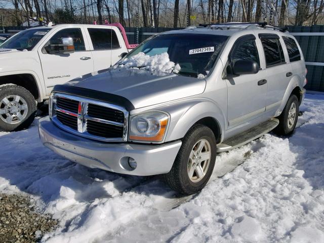 1D4HB58D04F240818 - 2004 DODGE DURANGO LI SILVER photo 2