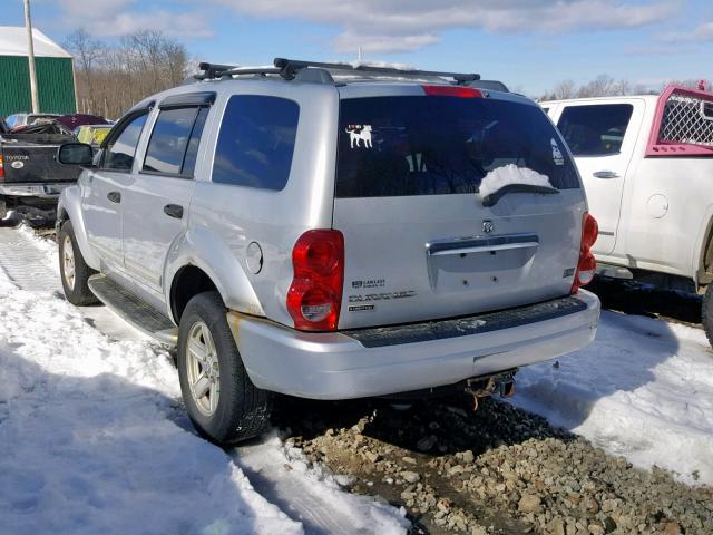 1D4HB58D04F240818 - 2004 DODGE DURANGO LI SILVER photo 3