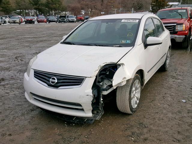 3N1AB6AP7AL643627 - 2010 NISSAN SENTRA 2.0 WHITE photo 2