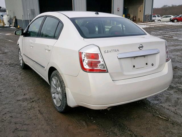 3N1AB6AP7AL643627 - 2010 NISSAN SENTRA 2.0 WHITE photo 3