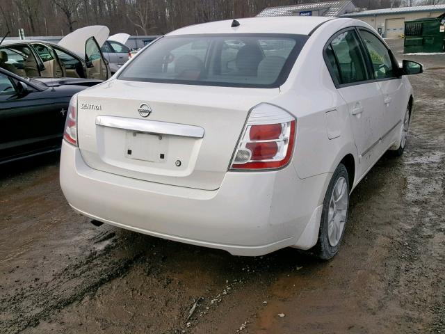 3N1AB6AP7AL643627 - 2010 NISSAN SENTRA 2.0 WHITE photo 4