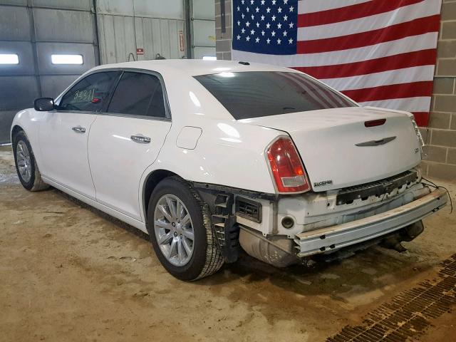 2C3CCACG5CH310572 - 2012 CHRYSLER 300 LIMITE WHITE photo 3