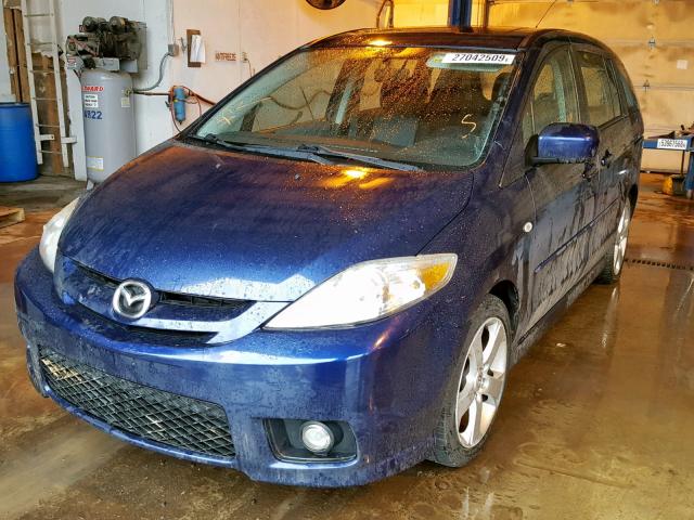 JM1CR293470158332 - 2007 MAZDA 5 BLUE photo 2