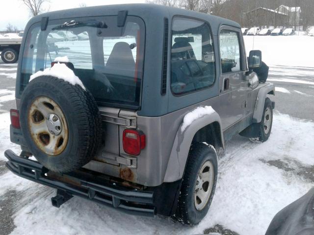 1J4FA39S62P727953 - 2002 JEEP WRANGLER / GRAY photo 4