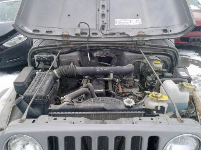 1J4FA39S62P727953 - 2002 JEEP WRANGLER / GRAY photo 7