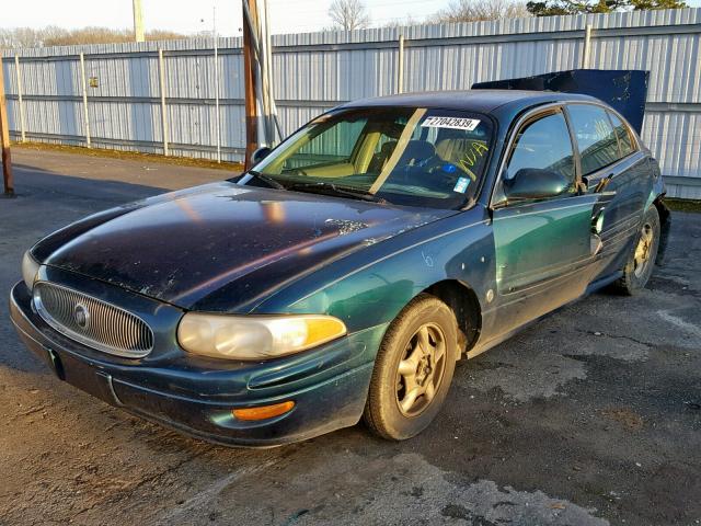 1G4HP54K2YU353430 - 2000 BUICK LESABRE CU GREEN photo 2