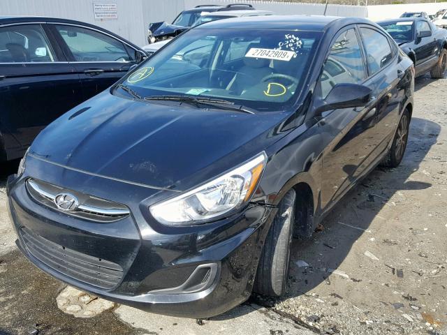 KMHCT4AE9HU284783 - 2017 HYUNDAI ACCENT SE BLACK photo 2