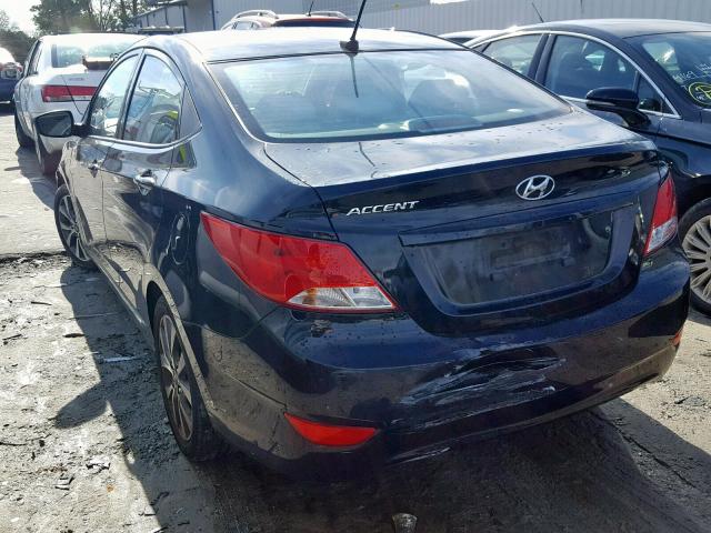 KMHCT4AE9HU284783 - 2017 HYUNDAI ACCENT SE BLACK photo 3