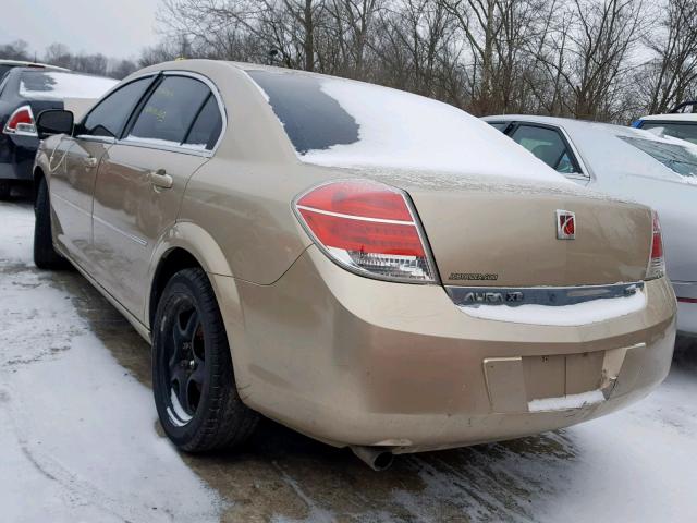 1G8ZS57N18F120876 - 2008 SATURN AURA XE GOLD photo 3