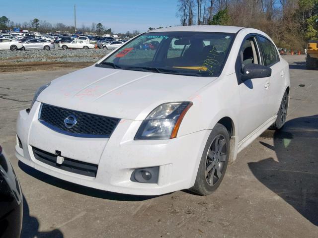 3N1AB6AP1BL636156 - 2011 NISSAN SENTRA 2.0 WHITE photo 2