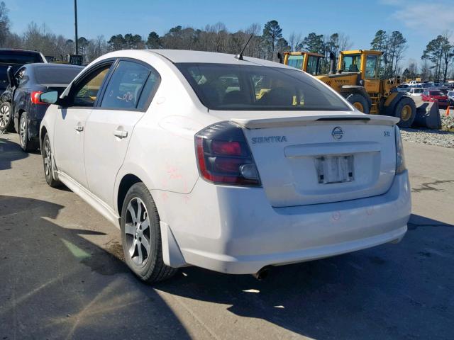 3N1AB6AP1BL636156 - 2011 NISSAN SENTRA 2.0 WHITE photo 3